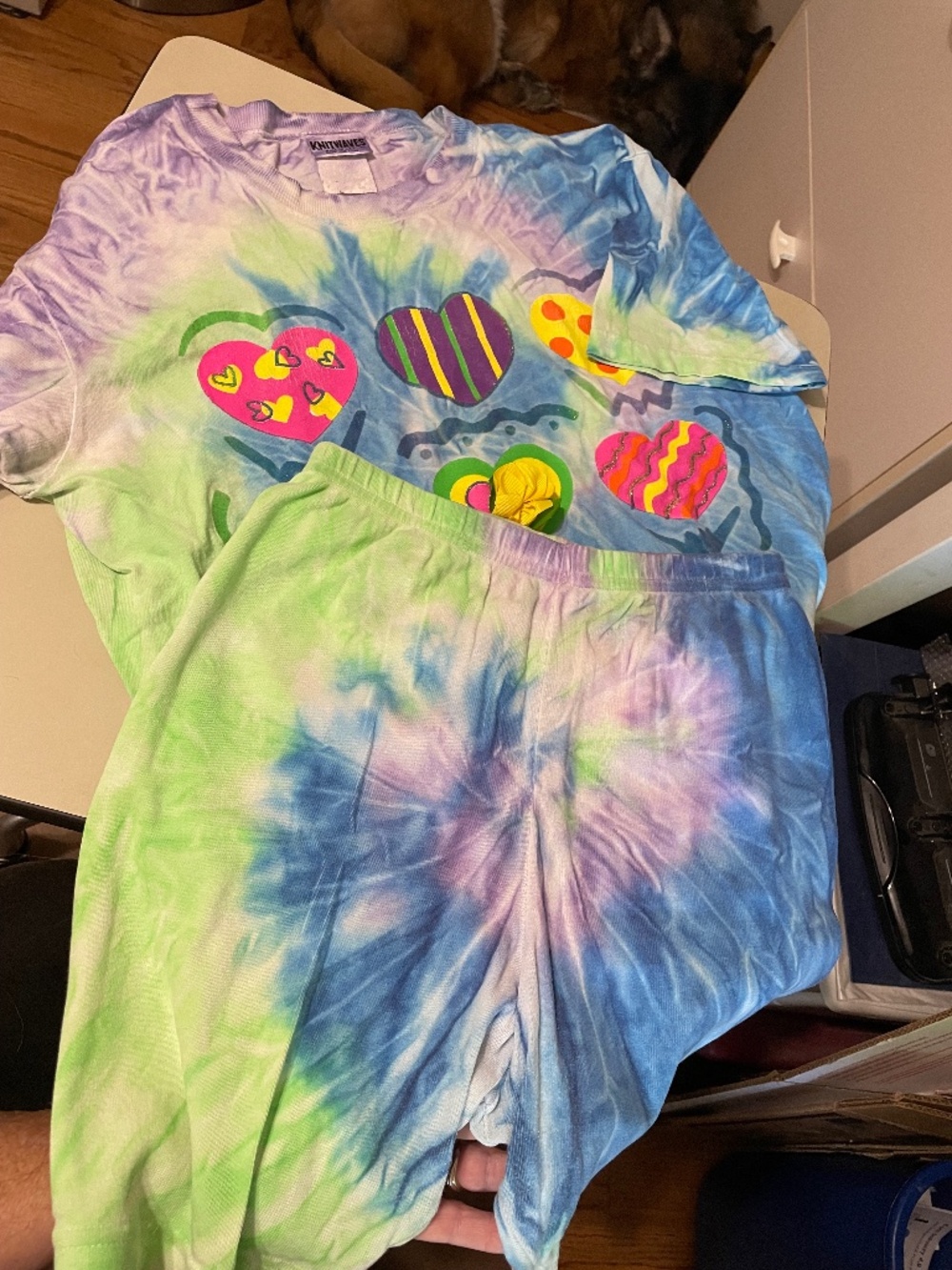 Girls Tie-Dye Shorts Set - Size L - 12/14